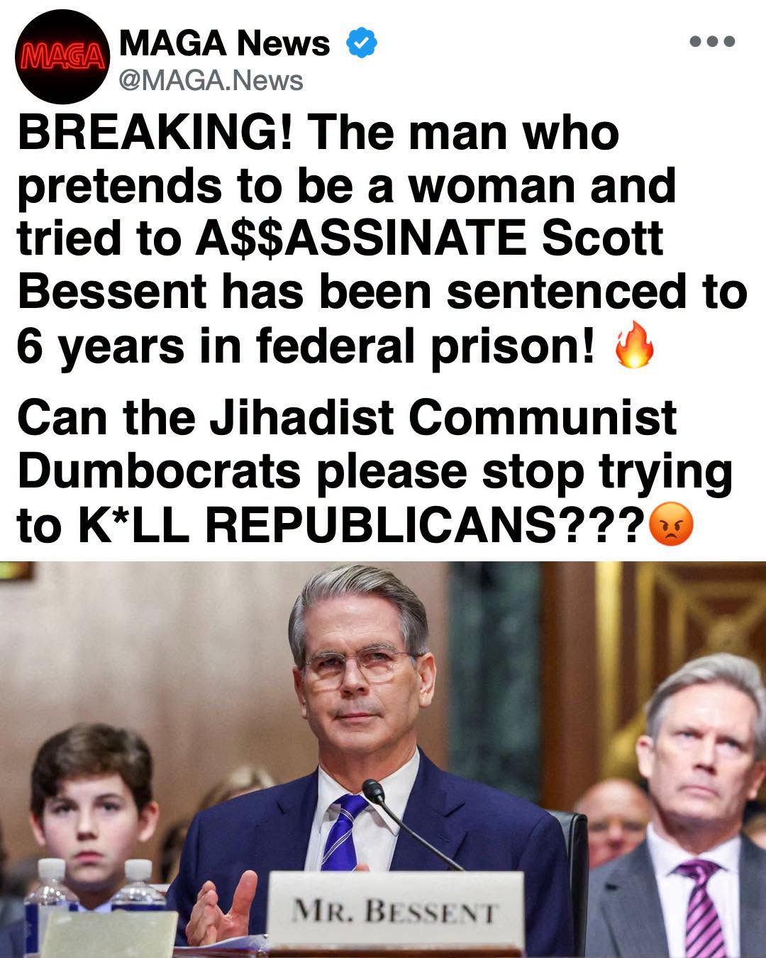 Six Years in Federal Prison Sends an Unmistakable Message: Political Violence and Assassination Plots Have No Place in America