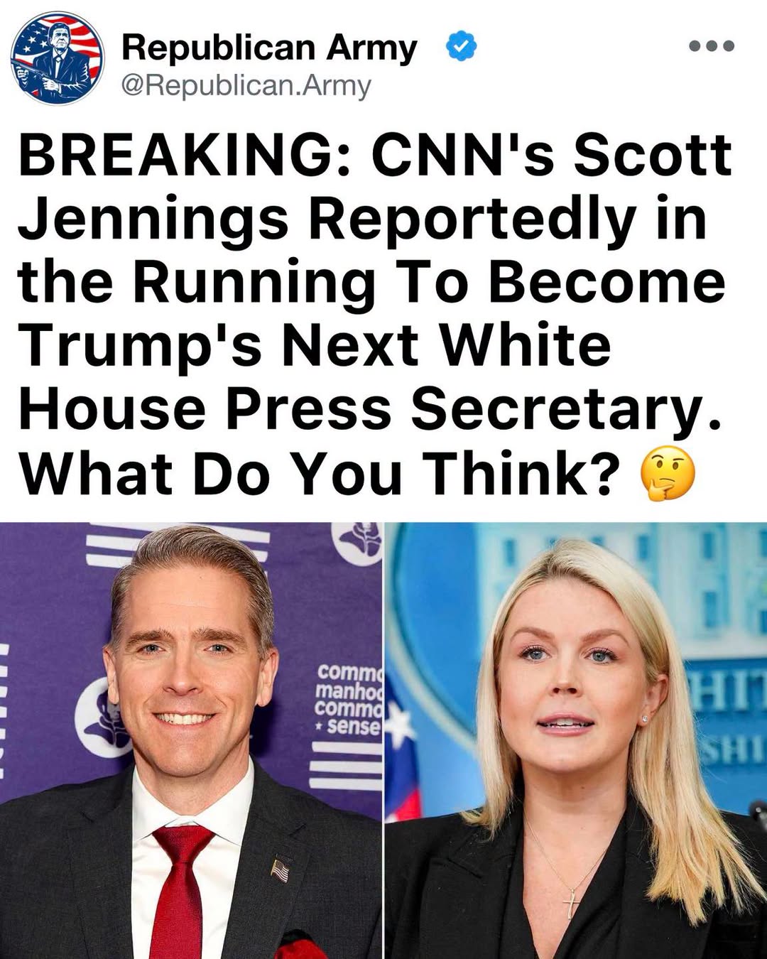 Scott Jennings Emerges as a Formidable Frontrunner for White House Press Secretary