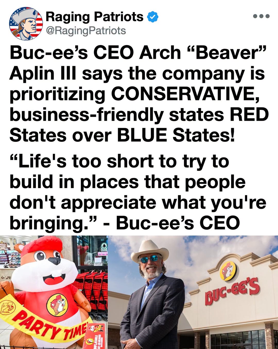 Buc-ees Sends a Powerful Message Across America by Choosing Pro-Business States for Massive Growth