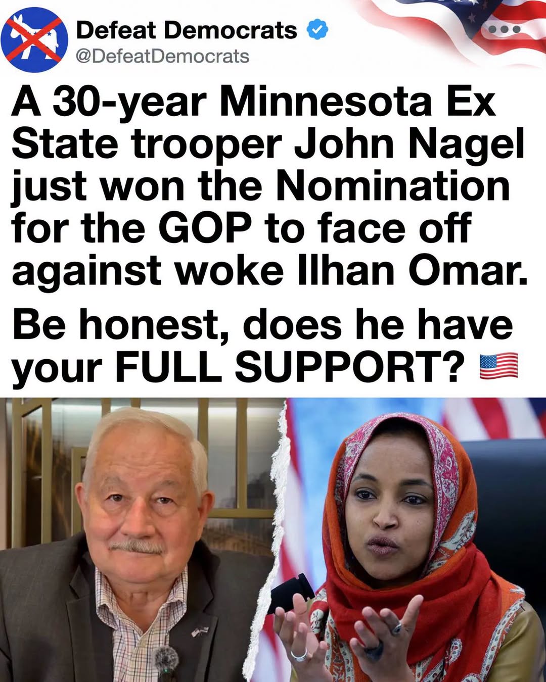 A 30-Year State Trooper Steps Up to Challenge Ilhan Omar in a High-Stakes Battle for Minnesota
