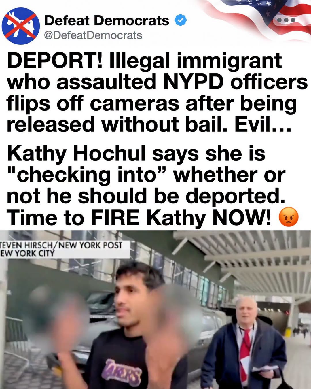 Outrage Erupts After Illegal Immigrant Assaults NYPD, Walks Free Without Bail, and Mocks Cameras