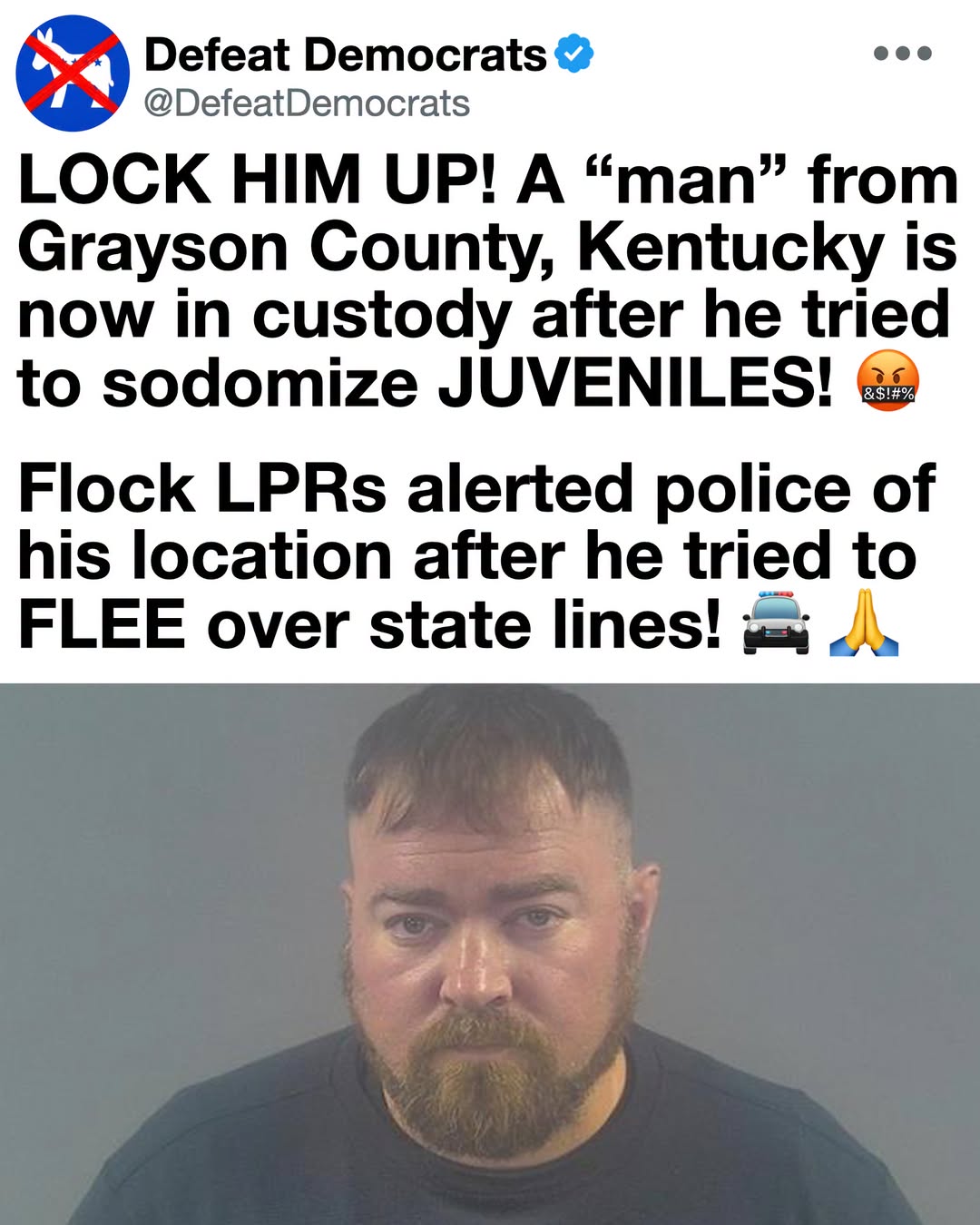 Justice Catches Up: Kentucky Child Predator Captured Across State Lines After Desperate Run from Law Enforcement