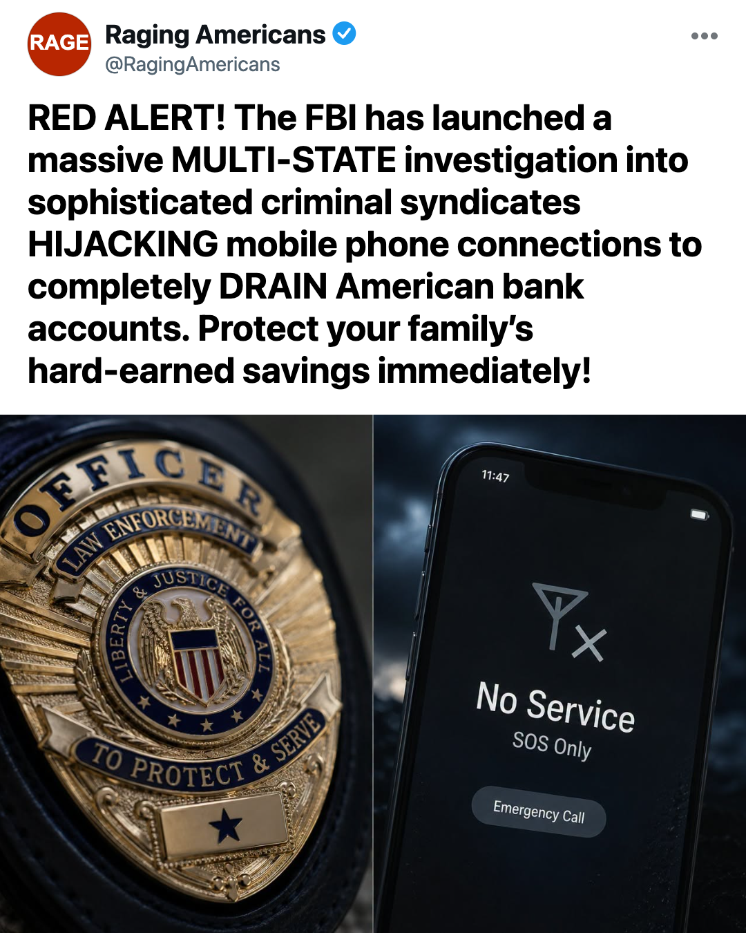 Federal Crackdown Launched as High-Tech Mobile Network Heists Drain Consumer Bank Accounts Nationwide