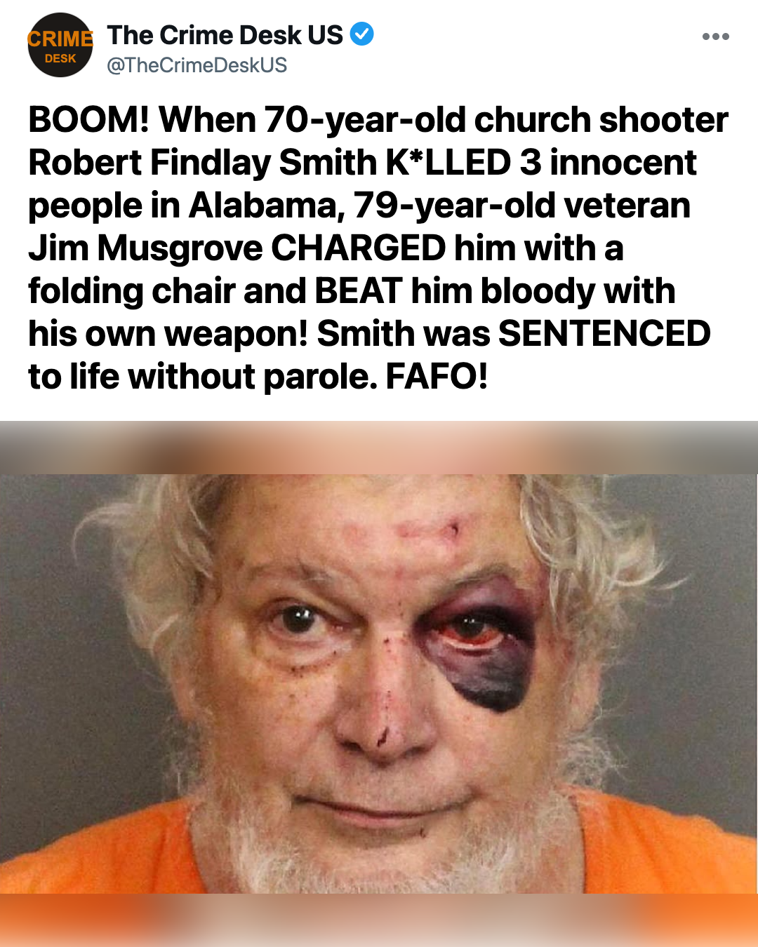 How a 79-Year-Old Veteran With a Folding Chair Stopped an Active Church Shooter in Alabama