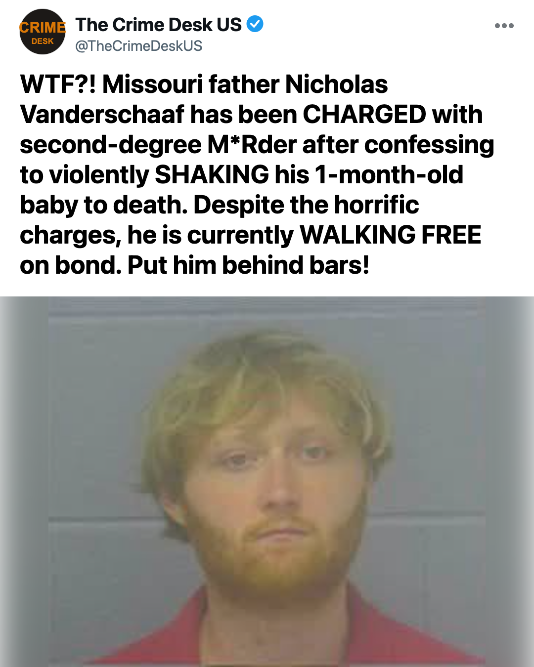 Missouri Father Walks Free on Bond After Allegedly Shaking 1-Month-Old Son to Death