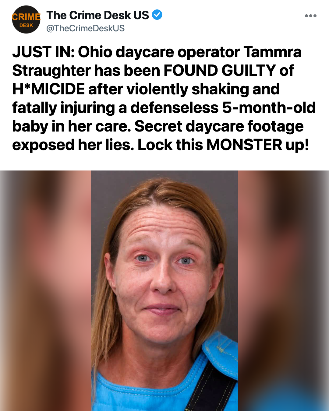 Ohio Daycare Operator Found Guilty of Homicide After 5-Month-Old Infant Suffers Catastrophic, Fatal Injuries in Her Care