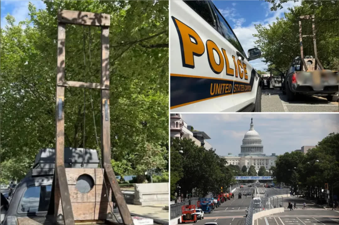Shock at the Capitol: California Man Busted with Fully Assembled Guillotine Outside Supreme Court
