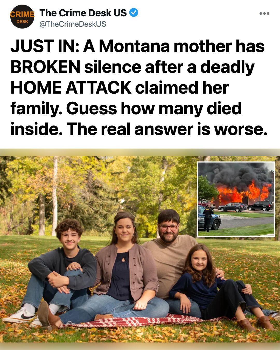 Heartbreak in Montana: Mother Speaks Out to Honor Her Slain Children After House Massacre Leaves Eight Dead