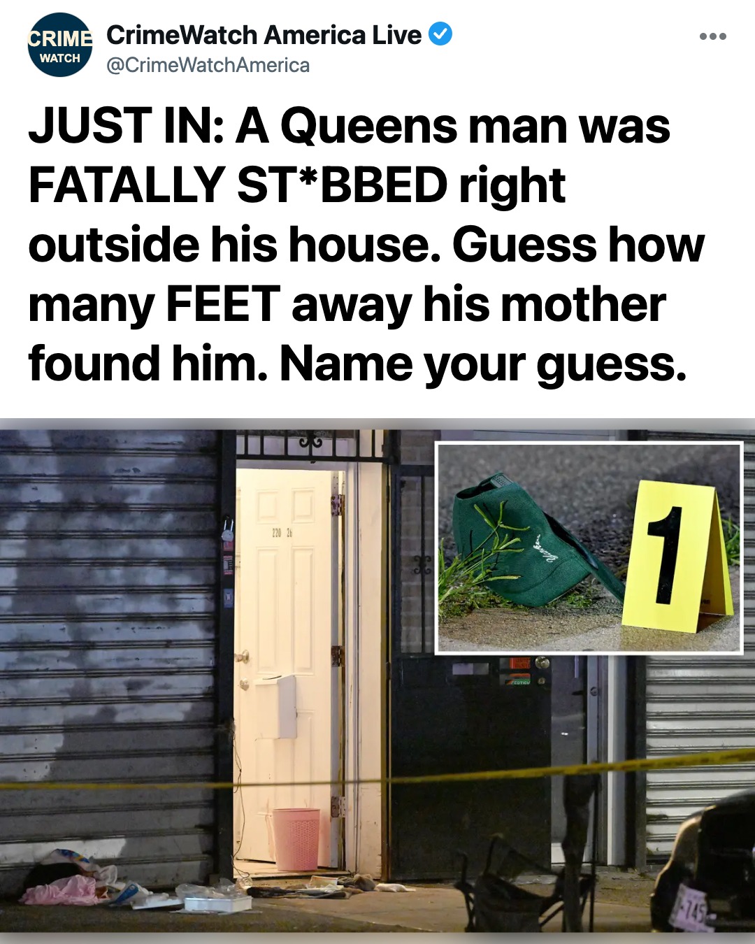 Horrifying Queens Slaying: 33-Year-Old Man Fatally Knifed Steps From Front Door as Mother Makes Tragic Discovery
